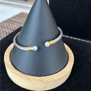 Elegant Silver and Gold Women's Bracelet